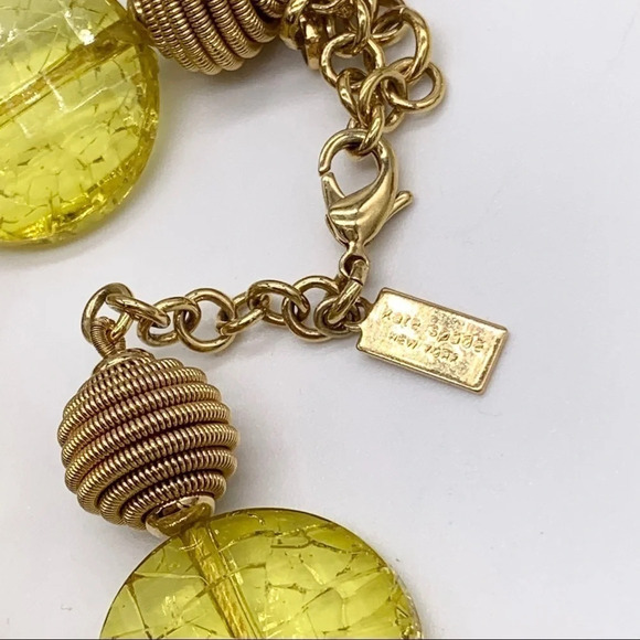 Kate Spade Lemon Drop Gold Swirl Necklace - Picture 3 of 5